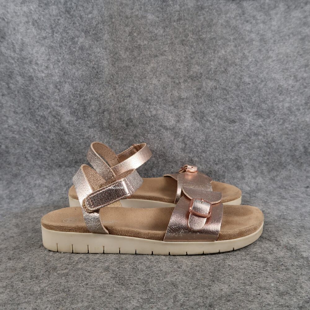Cat & Jack Shoes Kids 13 Sandals Fashion Metallic Hook N Loop Ankle Strap Girls